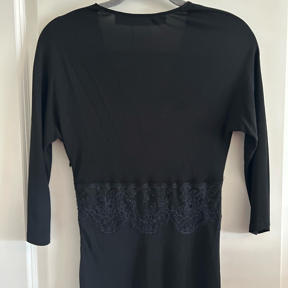 Yigal Azrouel Black Asymmetrical Ruched Cocktail Dress - Picture 5 of 10